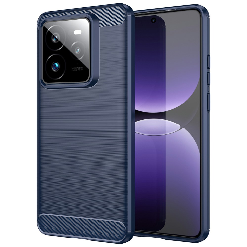 Θήκη Realme GT 7 Pro 5G Mad Mask Brushed TPU Carbon Πλάτη μπλε σκούρο Θήκη Realme GT 7 Pro 5G Mad Mask Brushed TPU Carbon Πλάτη μπλε σκούρο