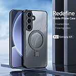 Θήκη Samsung Galaxy S25 5G DUX DUCIS Aimo Kickstand Series συμβατό με MagSafe φορτιστή - Ανθεκτική στις Πτώσεις μαύρο - Image 2