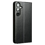 Θήκη Samsung Galaxy S25 5G QIALINO book v2 από Premium αυθεντικό δέρμα Genuine Cowhide μαύρο - Image 4