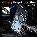 Θήκη Samsung Galaxy S25 5G / S24 5G Mad Mask Πλάτη Military Protection με Μαγνητικό δαχτυλίδι ,συμβατό με ασύρματη φόρτιση Magsafe και Βάση στήριξης TPU μπλε - Image 3