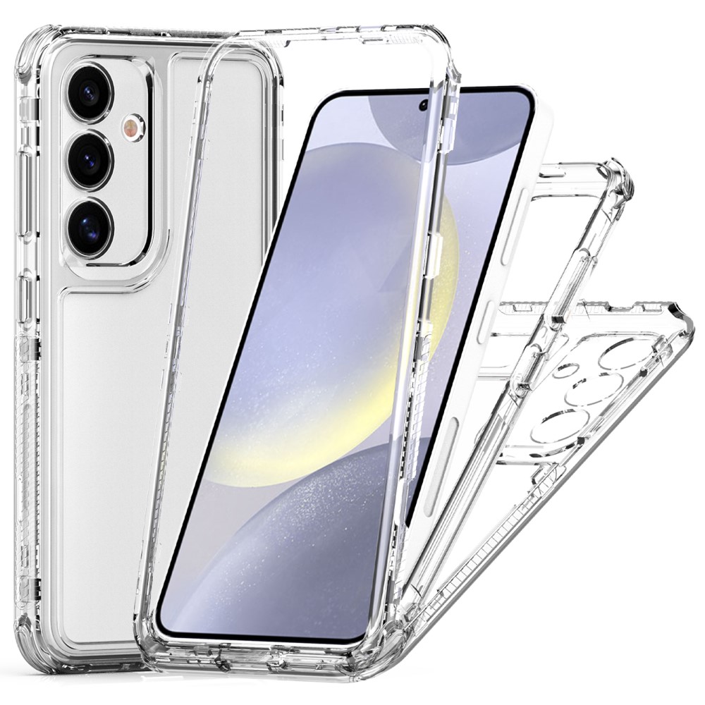 Θήκη Samsung Galaxy S25 5G / S24 5G OEM Transparent Full Cover Case 360° από TPU Frame Θήκη Samsung Galaxy S25 5G / S24 5G OEM Transparent Full Cover Case 360° από TPU Frame