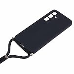 Θήκη Samsung Galaxy S25 5G OEM Soft Silicone Sockproof v3 πλάτη με κορδόνι από αντικραδασμικό TPU μαύρο - Image 3