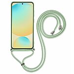 Θήκη Samsung Galaxy S25 5G OEM Soft Silicone Sockproof v3 πλάτη με κορδόνι από αντικραδασμικό TPU πράσινο - Image 2