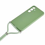 Θήκη Samsung Galaxy S25 5G OEM Soft Silicone Sockproof v3 πλάτη με κορδόνι από αντικραδασμικό TPU πράσινο - Image 3