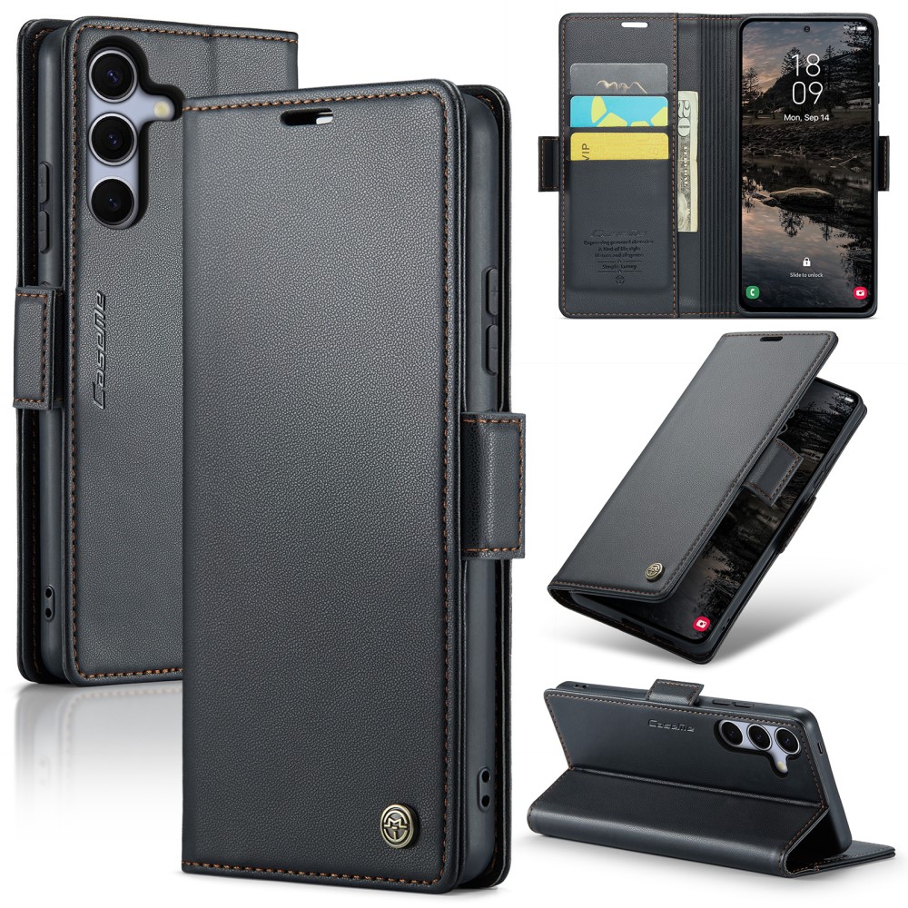 Θήκη Samsung Galaxy S25 Plus 5G / S24 Plus 5G CASEME 023 Series Πορτοφόλι με βάση στήριξης Θήκη Samsung Galaxy S25 Plus 5G / S24 Plus 5G CASEME 023 Series Πορτοφόλι με βάση στήριξης