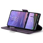 Θήκη Samsung Galaxy S25 Plus 5G / S24 Plus 5G CASEME 023 Series Πορτοφόλι με βάση στήριξης, υποδοχές καρτών και μαγνητικό κούμπωμα από συνθετικό δέρμα και TPU μωβ - Image 3