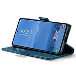 Θήκη Samsung Galaxy S25 Plus 5G / S24 Plus 5G CASEME 023 Series Πορτοφόλι με βάση στήριξης, υποδοχές καρτών και μαγνητικό κούμπωμα από συνθετικό δέρμα και TPU πετρόλ - Image 3