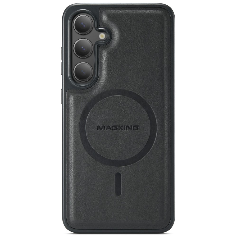 Θήκη Samsung Galaxy S25 Plus 5G / S24 Plus 5G MAGKING PU Leather Sockproof Series Πλάτη από σκληρό πλαστικό Θήκη Samsung Galaxy S25 Plus 5G / S24 Plus 5G MAGKING PU Leather Sockproof Series Πλάτη από σκληρό πλαστικό