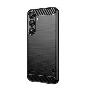 Θήκη Samsung Galaxy S25 Plus 5G / S24 Plus 5G MOFI Brushed TPU Carbon Πλάτη μαύρο