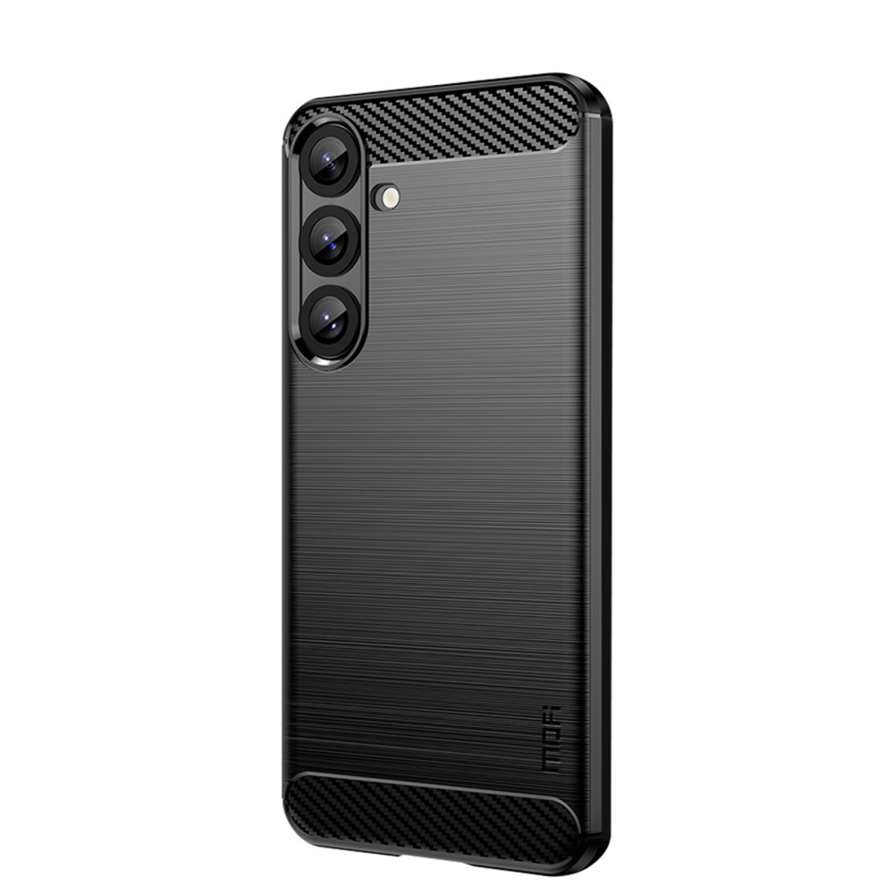 Θήκη Samsung Galaxy S25 Plus 5G / S24 Plus 5G MOFI Brushed TPU Carbon Πλάτη μαύρο Θήκη Samsung Galaxy S25 Plus 5G / S24 Plus 5G MOFI Brushed TPU Carbon Πλάτη μαύρο