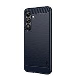 Θήκη Samsung Galaxy S25 Plus 5G / S24 Plus 5G MOFI Brushed TPU Carbon Πλάτη μπλε σκούρο