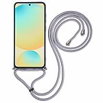 Θήκη Samsung Galaxy S25 Plus 5G / S24 Plus 5G OEM Soft Silicone Sockproof v3 πλάτη με κορδόνι από αντικραδασμικό TPU γκρι - Image 2