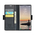 Θήκη Samsung Galaxy S25 Ultra 5G CASEME 023 Series Πορτοφόλι με βάση στήριξης, υποδοχές καρτών και μαγνητικό κούμπωμα από συνθετικό δέρμα και TPU μαύρο - Image 3