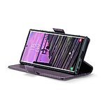 Θήκη Samsung Galaxy S25 Ultra 5G CASEME 023 Series Πορτοφόλι με βάση στήριξης, υποδοχές καρτών και μαγνητικό κούμπωμα από συνθετικό δέρμα και TPU μωβ - Image 4