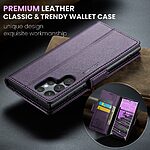 Θήκη Samsung Galaxy S25 Ultra 5G CASEME 023 Series Πορτοφόλι με βάση στήριξης, υποδοχές καρτών και μαγνητικό κούμπωμα από συνθετικό δέρμα και TPU μωβ - Image 5