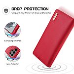 Θήκη Samsung Galaxy S25 Ultra 5G DUX DUCIS Hivo Series με RFID Blocking, βάση στήριξης, υποδοχές καρτών με μαγνητικό κλείσιμο Flip Wallet από αυθεντικό δέρμα και TPU κόκκινο - Image 4