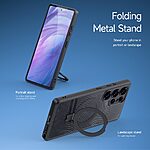 Θήκη Samsung Galaxy S25 Ultra 5G DUX DUCIS Aimo Kickstand Series συμβατό με MagSafe φορτιστή - Ανθεκτική στις Πτώσεις μαύρο - Image 4