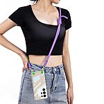 Θήκη Samsung Galaxy S25 Ultra 5G GKK Διάφανο Ανθεκτικό κάλυμμα Κατασκευή από Σκληρό Υλικό και Αποσπώμενο Λουρί Μεταφοράς μωβ - Image 3