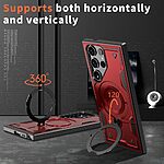 συμβατό με ασύρματη φόρτιση Magsafe και Βάση στήριξης TPU κόκκινο