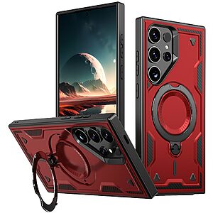 Θήκη Samsung Galaxy S25 Ultra 5G Mad Mask Πλάτη Military Protection με Μαγνητικό δαχτυλίδι