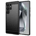 Θήκη Samsung Galaxy S25 Ultra 5G Mad Mask Brushed TPU Carbon Πλάτη μαύρο