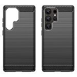 Θήκη Samsung Galaxy S25 Ultra 5G Mad Mask Brushed TPU Carbon Πλάτη μαύρο - Image 2