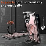 συμβατό με ασύρματη φόρτιση Magsafe και Βάση στήριξης TPU ροζ χρυσό