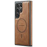 συμβατό με magsafe φορτιστή και επένδυση δερματίνης καφέ