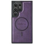 Θήκη Samsung Galaxy S25 Ultra 5G MAGKING PU Leather Sockproof Series Πλάτη από σκληρό πλαστικό