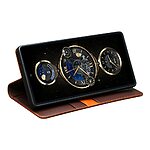 Θήκη Samsung Galaxy S25 Ultra 5G QIALINO book v2 από Premium αυθεντικό δέρμα Genuine Cowhide καφέ σκούρο - Image 3