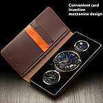 Θήκη Samsung Galaxy S25 Ultra 5G QIALINO book v2 από Premium αυθεντικό δέρμα Genuine Cowhide καφέ σκούρο - Image 5