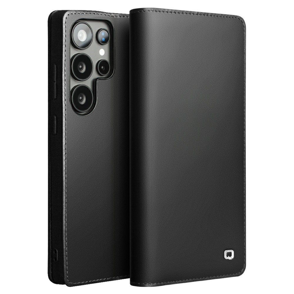Θήκη Samsung Galaxy S25 Ultra 5G QIALINO book v2 από Premium αυθεντικό δέρμα Genuine Cowhide μαύρο Θήκη Samsung Galaxy S25 Ultra 5G QIALINO book v2 από Premium αυθεντικό δέρμα Genuine Cowhide μαύρο