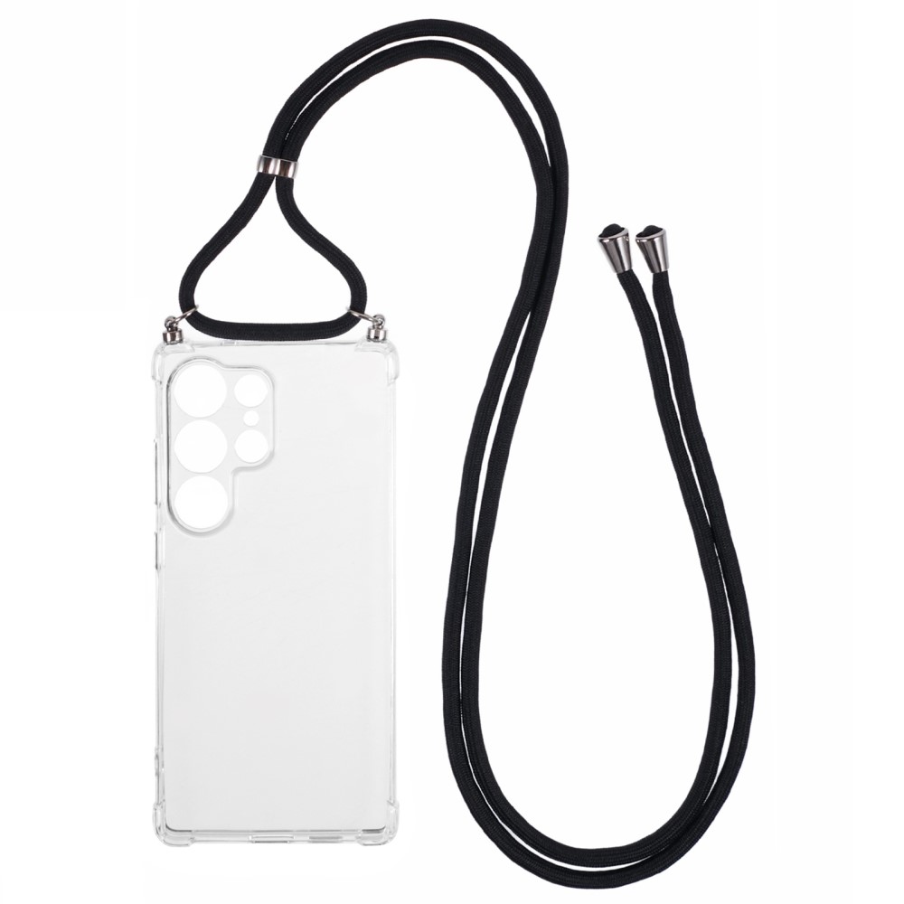 Θήκη Samsung Galaxy S25 Ultra 5G OEM Silicone Sockproof Transparent πλάτη με κορδόνι από αντικραδασμικό TPU Θήκη Samsung Galaxy S25 Ultra 5G OEM Silicone Sockproof Transparent πλάτη με κορδόνι από αντικραδασμικό TPU