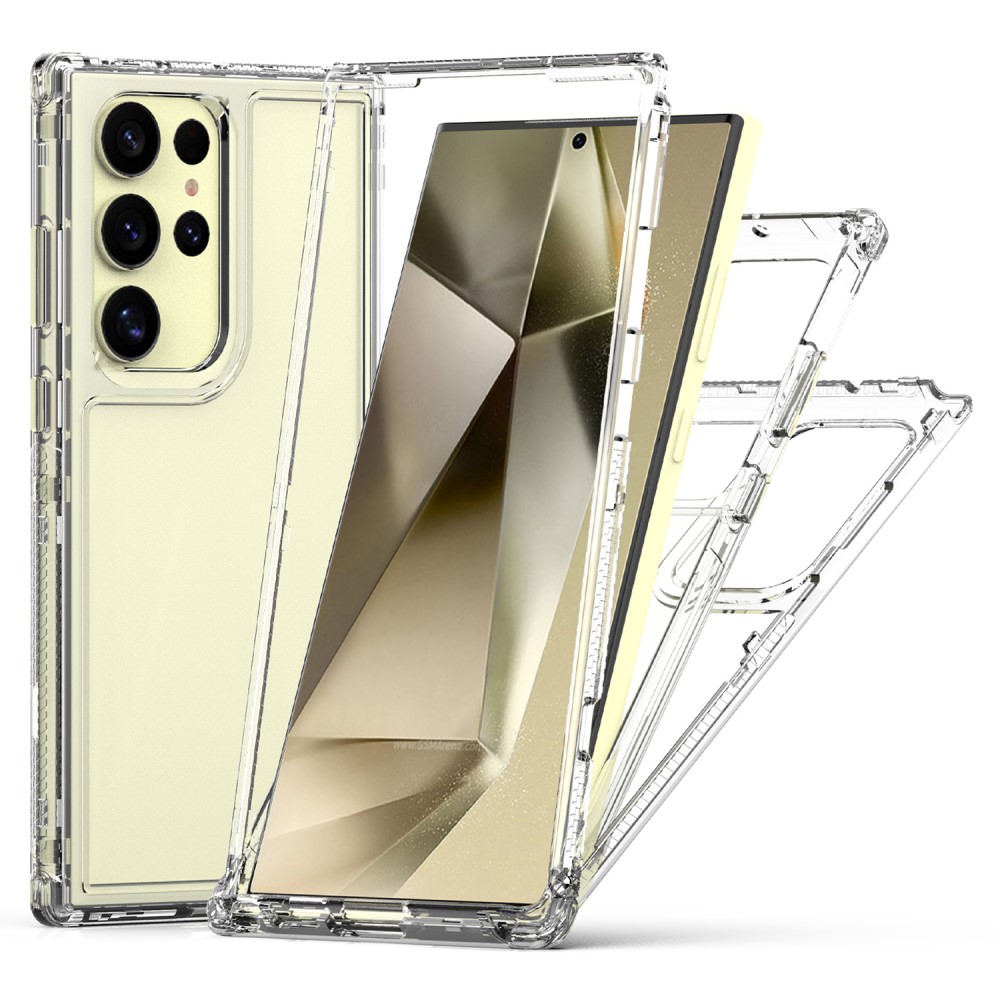 Θήκη Samsung Galaxy S25 Ultra 5G OEM Transparent Full Cover Case 360° από TPU Frame Θήκη Samsung Galaxy S25 Ultra 5G OEM Transparent Full Cover Case 360° από TPU Frame