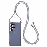 Θήκη Samsung Galaxy S25 Ultra 5G OEM Soft Silicone Sockproof πλάτη με κορδόνι από αντικραδασμικό TPU γκρι
