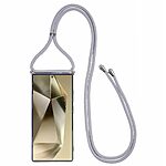 Θήκη Samsung Galaxy S25 Ultra 5G OEM Soft Silicone Sockproof πλάτη με κορδόνι από αντικραδασμικό TPU γκρι - Image 2