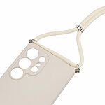 Θήκη Samsung Galaxy S25 Ultra 5G OEM Soft Silicone Sockproof πλάτη με κορδόνι από αντικραδασμικό TPU λευκό - Image 4