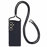 Θήκη Samsung Galaxy S25 Ultra 5G OEM Soft Silicone Sockproof πλάτη με κορδόνι από αντικραδασμικό TPU μαύρο