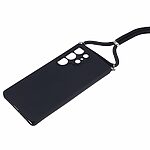 Θήκη Samsung Galaxy S25 Ultra 5G OEM Soft Silicone Sockproof πλάτη με κορδόνι από αντικραδασμικό TPU μαύρο - Image 3