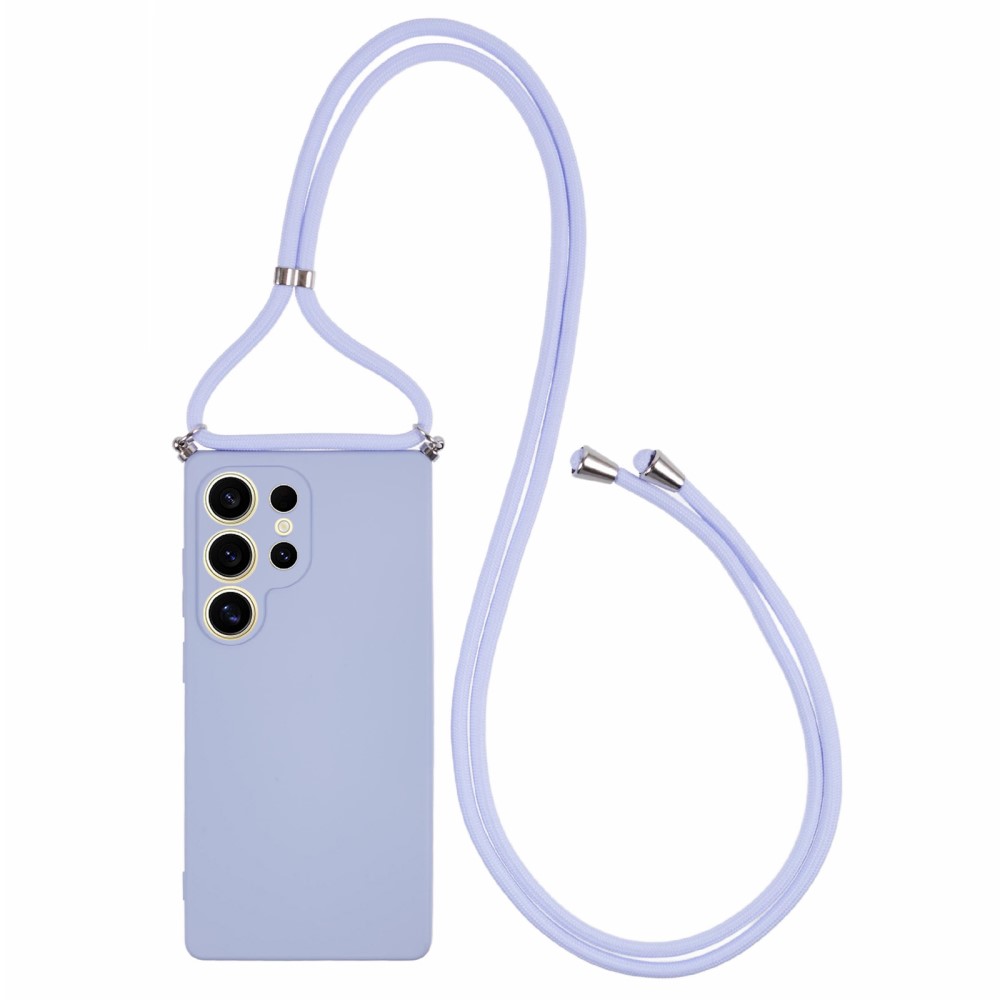 Θήκη Samsung Galaxy S25 Ultra 5G OEM Soft Silicone Sockproof πλάτη με κορδόνι από αντικραδασμικό TPU μωβ ανοιχτό Θήκη Samsung Galaxy S25 Ultra 5G OEM Soft Silicone Sockproof πλάτη με κορδόνι από αντικραδασμικό TPU μωβ ανοιχτό