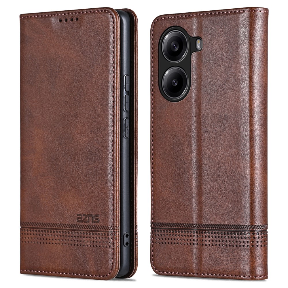 Θήκη Xiaomi Poco X7 Pro 5G AZNS Litchi Retro V4 Texture Leather με βάση στήριξης Θήκη Xiaomi Poco X7 Pro 5G AZNS Litchi Retro V4 Texture Leather με βάση στήριξης