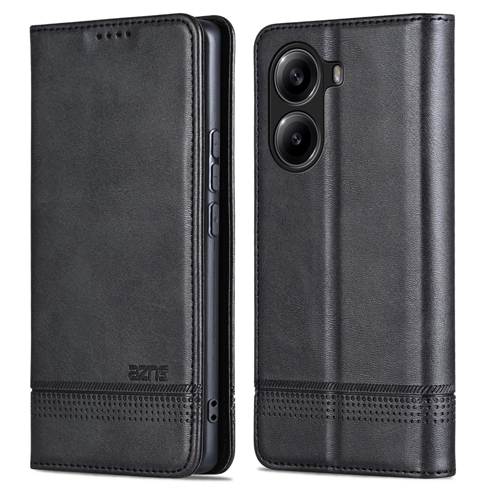 Θήκη Xiaomi Poco X7 Pro 5G AZNS Litchi Retro V4 Texture Leather με βάση στήριξης Θήκη Xiaomi Poco X7 Pro 5G AZNS Litchi Retro V4 Texture Leather με βάση στήριξης