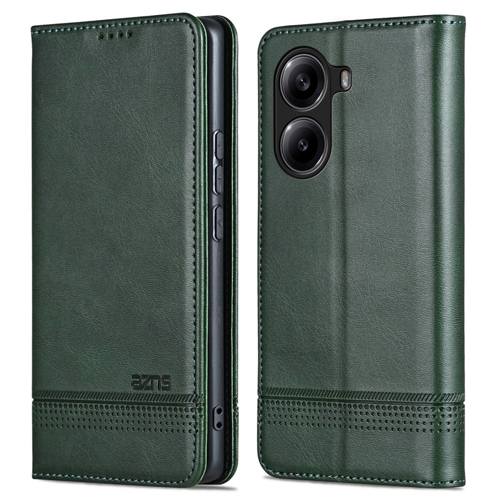 Θήκη Xiaomi Poco X7 Pro 5G AZNS Litchi Retro V4 Texture Leather με βάση στήριξης Θήκη Xiaomi Poco X7 Pro 5G AZNS Litchi Retro V4 Texture Leather με βάση στήριξης