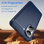 Θήκη Xiaomi Poco X7 Pro 5G Mad Mask Brushed TPU Carbon Πλάτη μπλε σκούρο - Image 3