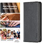 Θήκη Xiaomi Redmi Note 14 4G BINFEN COLOR Leather Wallet series 9 με βάση στήριξης, υποδοχές καρτών και μαγνητικό κούμπωμα μαύρο - Image 5
