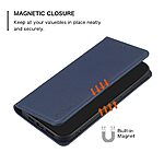 Θήκη Xiaomi Redmi Note 14 4G BINFEN COLOR Leather Wallet series 9 με βάση στήριξης, υποδοχές καρτών και μαγνητικό κούμπωμα μπλε - Image 4