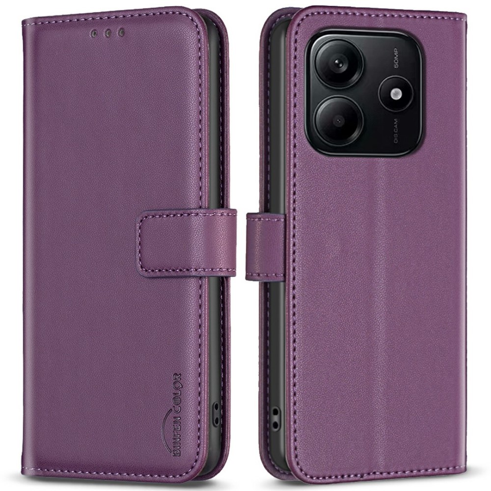 Θήκη Xiaomi Redmi Note 14 4G BINFEN COLOR Leather Wallet series 12 με βάση στήριξης Θήκη Xiaomi Redmi Note 14 4G BINFEN COLOR Leather Wallet series 12 με βάση στήριξης
