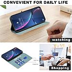 Θήκη Xiaomi Redmi Note 14 4G BINFEN COLOR Leather Wallet Double Stitching Lines series 13 με βάση στήριξης, υποδοχές καρτών και μαγνητικό κούμπωμα πράσινο - Image 3