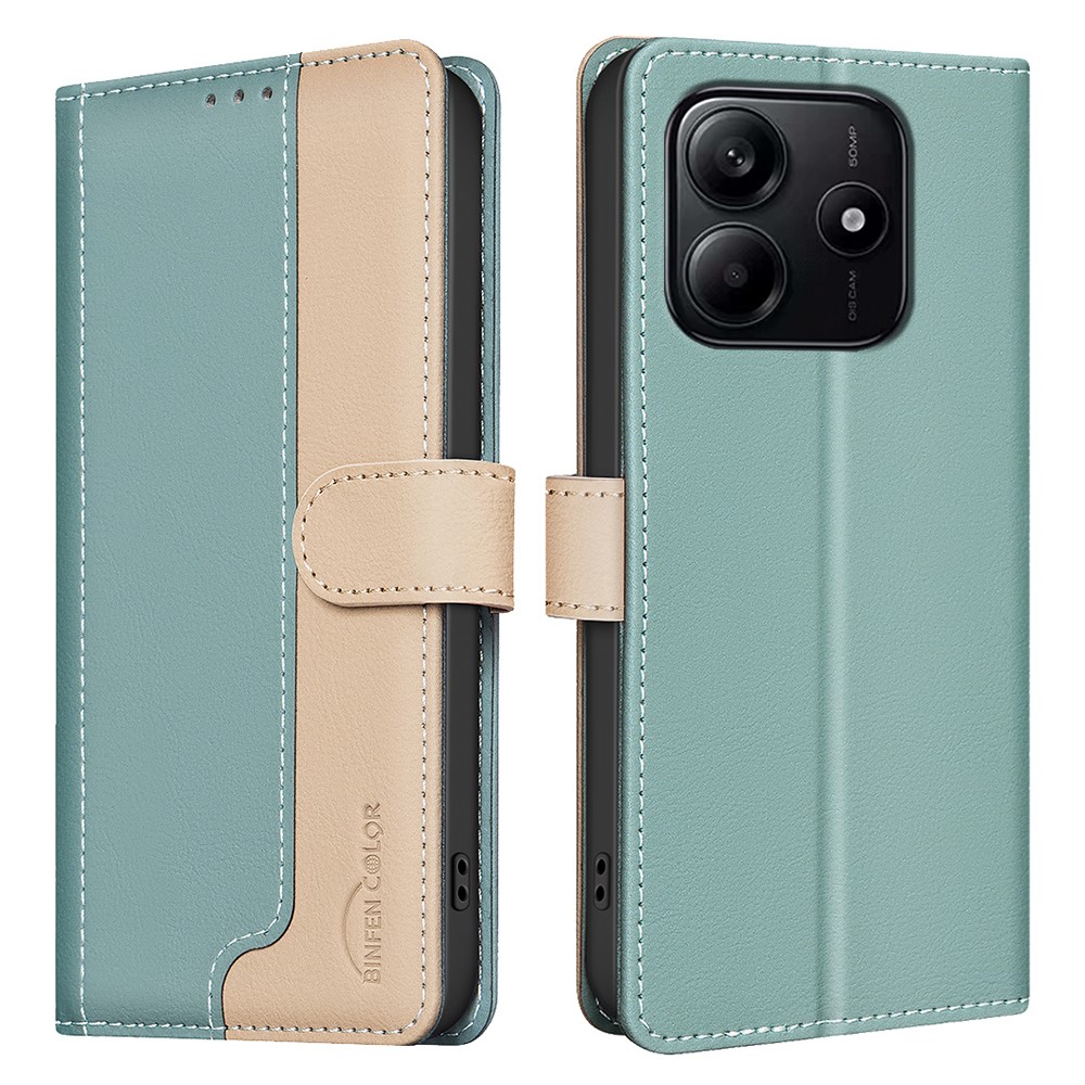 Θήκη Xiaomi Redmi Note 14 4G BINFEN COLOR Leather Wallet Double Stitching Lines series 13 με βάση στήριξης Θήκη Xiaomi Redmi Note 14 4G BINFEN COLOR Leather Wallet Double Stitching Lines series 13 με βάση στήριξης