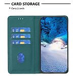 Θήκη Xiaomi Redmi Note 14 4G BINFEN COLOR Leather Wallet series 9 με βάση στήριξης, υποδοχές καρτών και μαγνητικό κούμπωμα πράσινο - Image 3